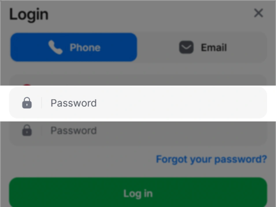 Step 4 login on 1Win Ghana — login page screenshot with highlighted password input field